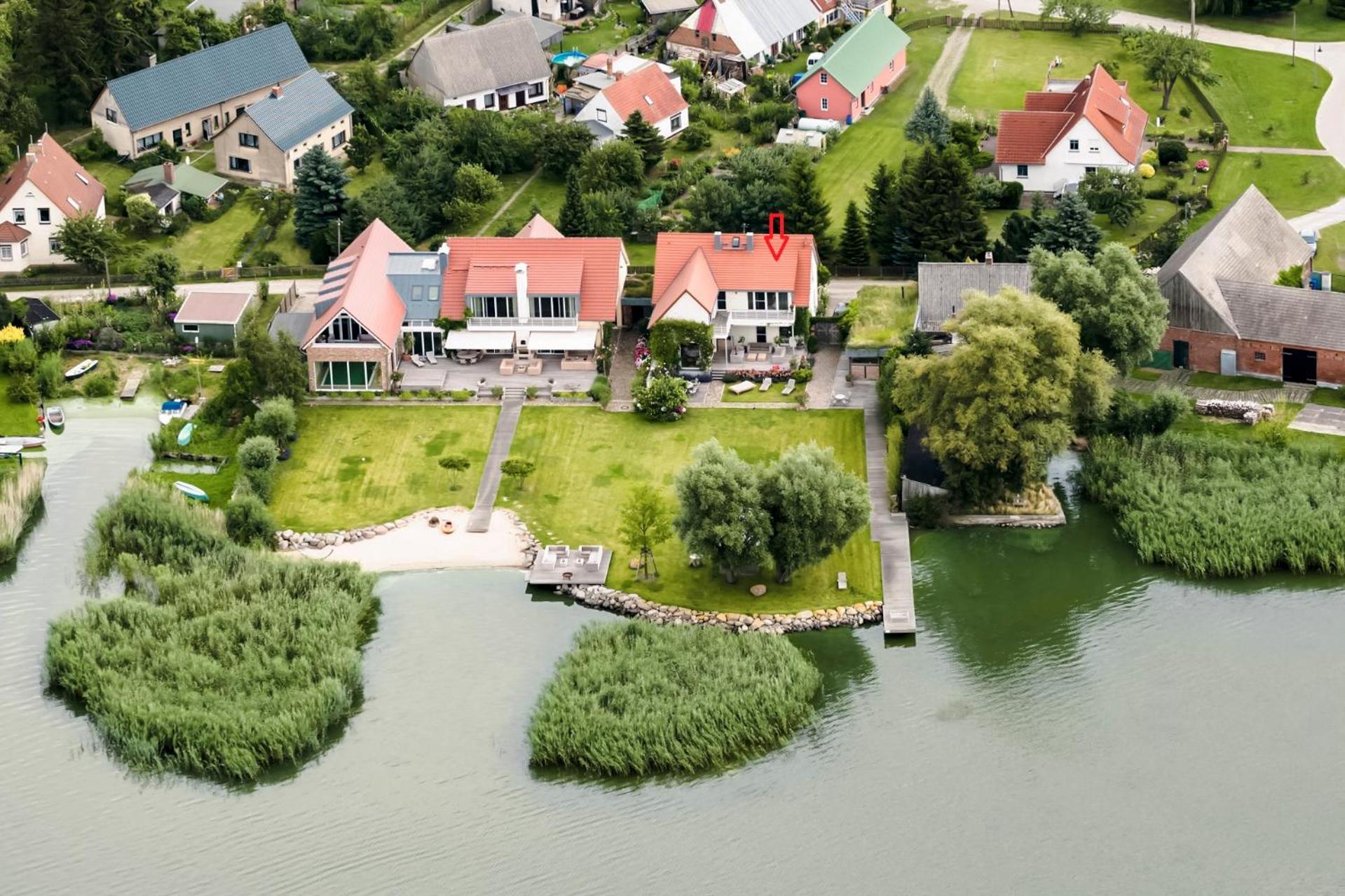 Peeneblick - Traumhaus In Exklusiver Direktlage Am Wasser Mit Eigenem Bootssteg Fuer 8 Personen Rankwitz 외부 사진